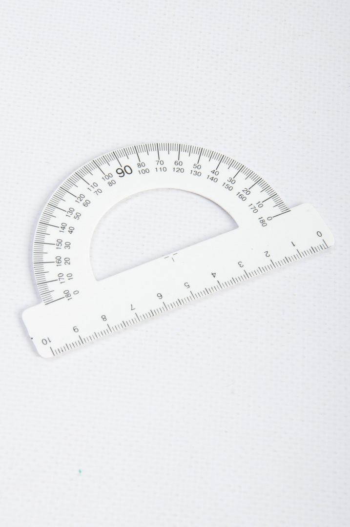 Транспортир, 10см, 180 градусів