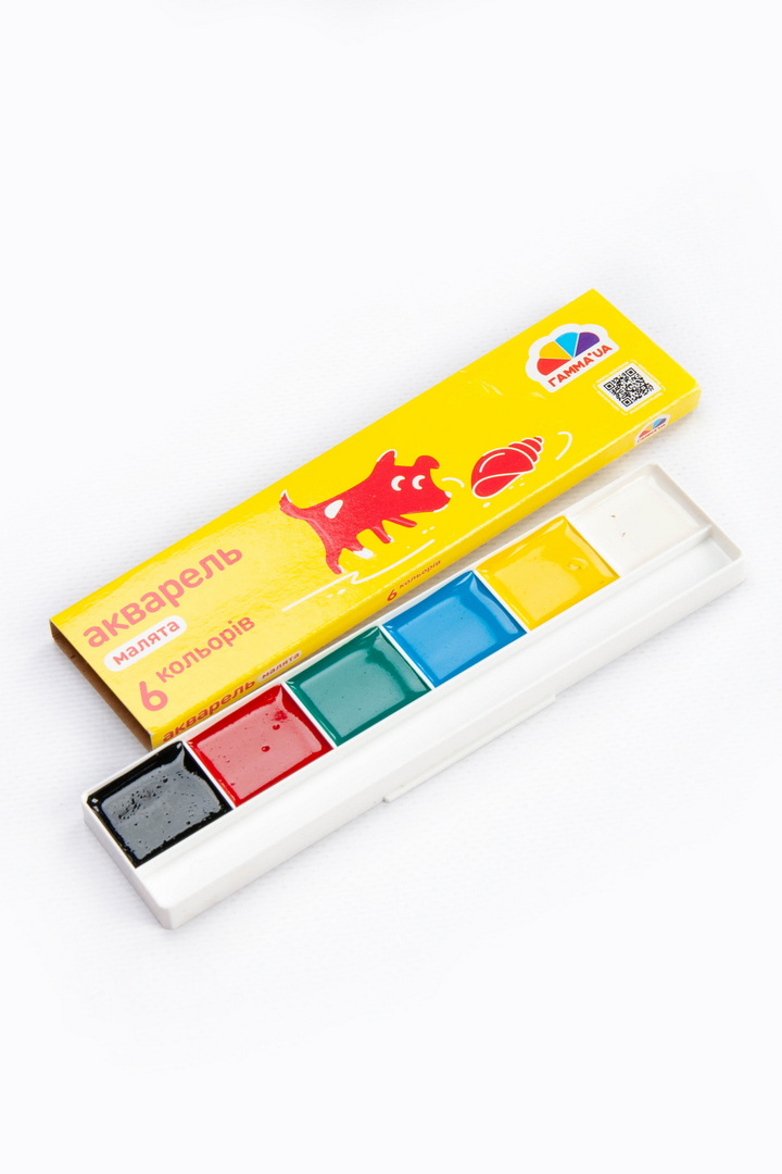 Акварель 6 кольорів