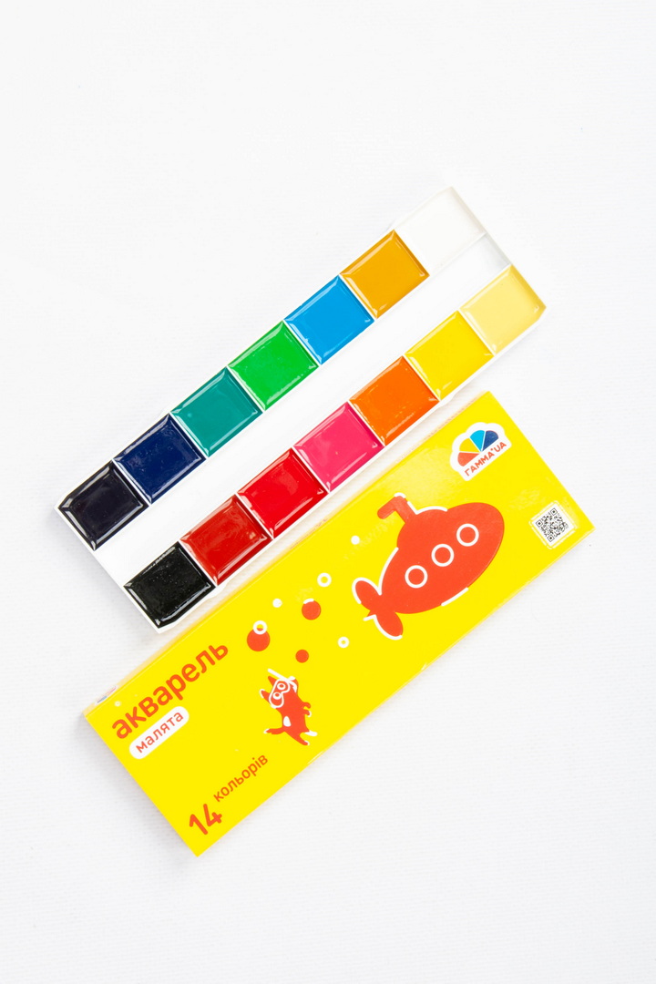 Акварель 14 кольорів, ГАММА UA