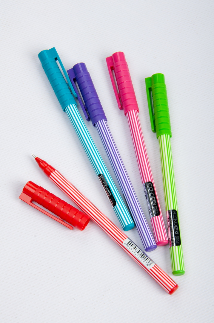 Ручка масляна, 0,7 мм, "TROPIC", ECONOMIX синя