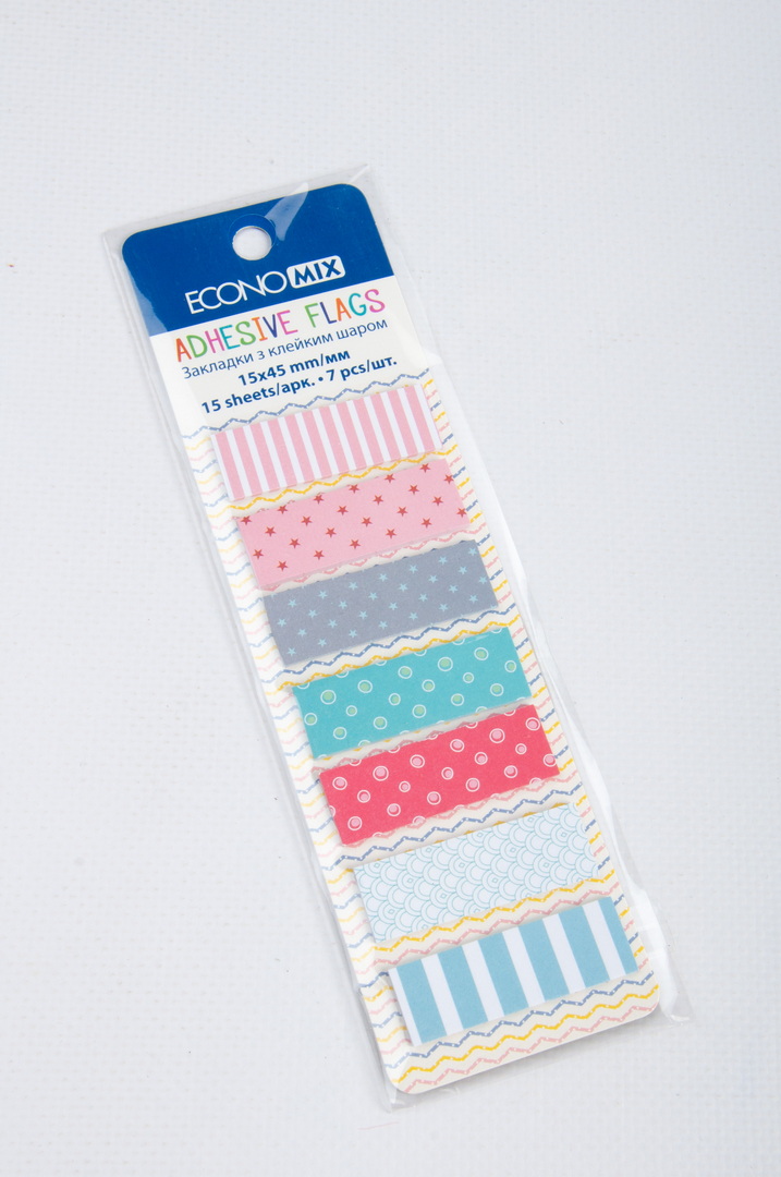 Закладки паперові з клейким шаром