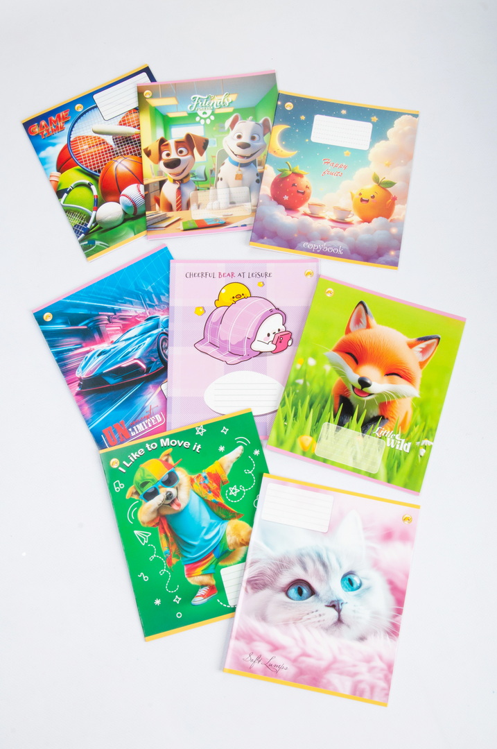 Зошит 12 арк коса лінія з додатковою лінією